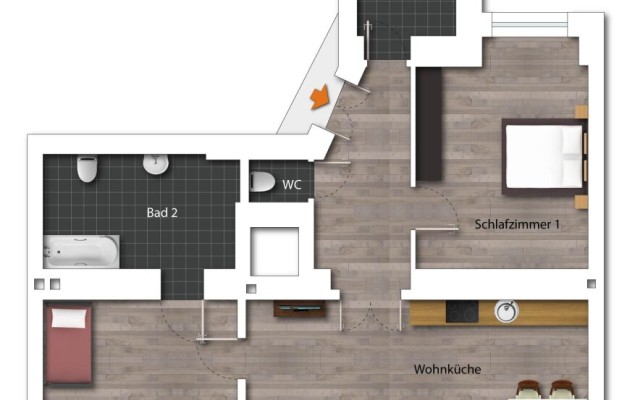 Top 4+5 / Eigentumswohnung 87,50 m²