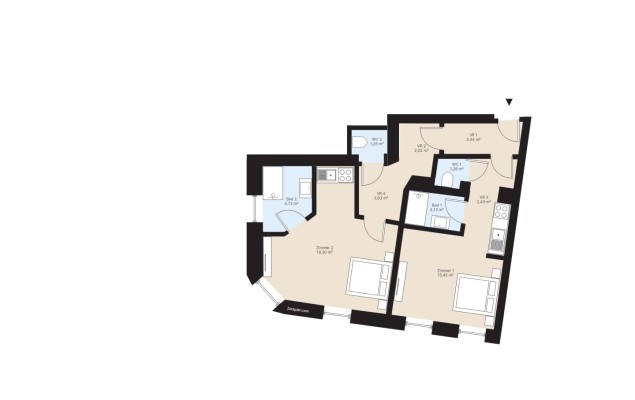 Top 23-24 / Eigentumswohnung 56,03 m²