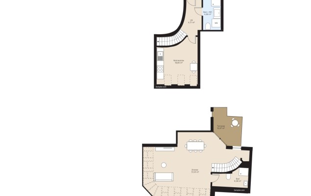 Top 23 / Eigentumswohnung 91,39 m² mit Terrasse