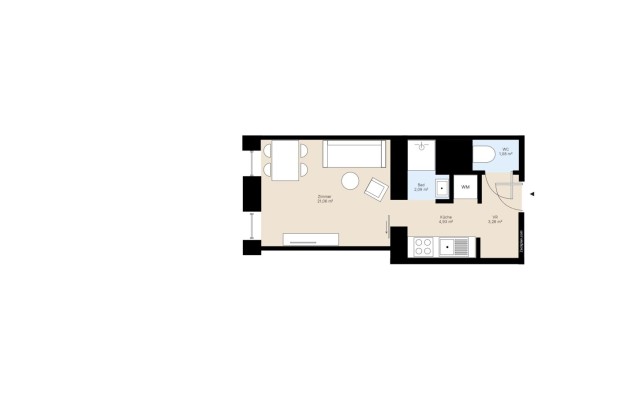 Top 9 / Eigentumswohnung 32,44 m²