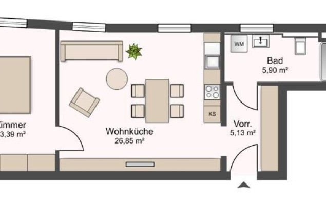 Top A 116 / Eigentumswohnung 49,40 m²